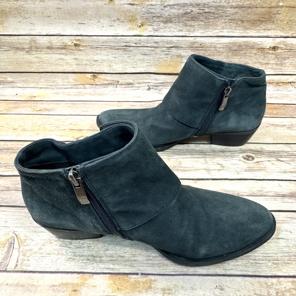 Vince Camuto Womens Gray Suede Leather Trapeez Ankle Boots 6M - Picture 5 of 7